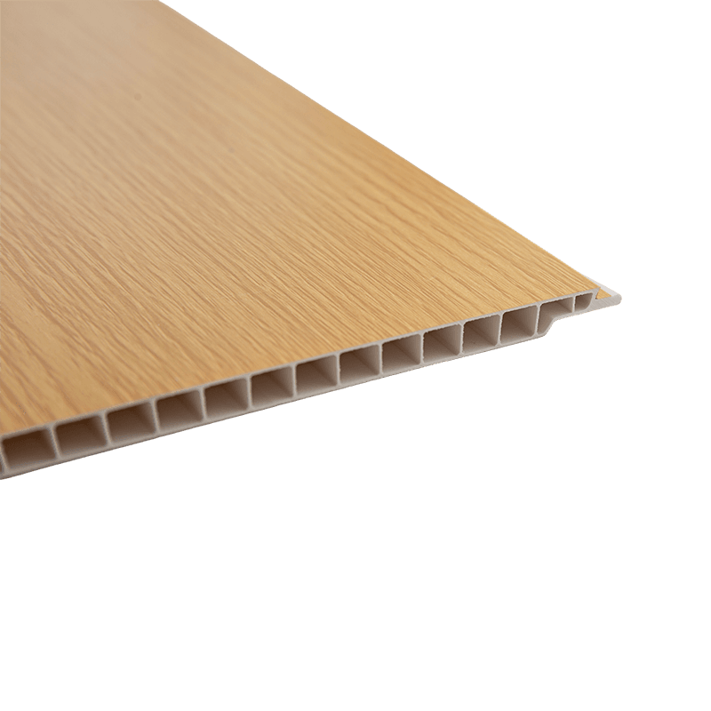Panneaux de revêtement mural en PVC 400*9 mm, revêtement effet bois PVC - Couture en V