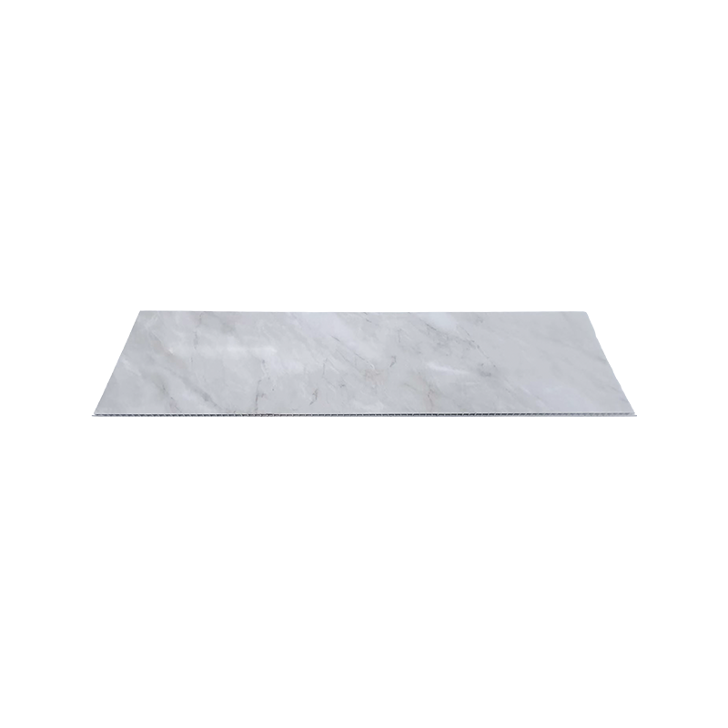 Feuille murale en PVC blanc 1000*10 mm, panneaux muraux en marbre PVC