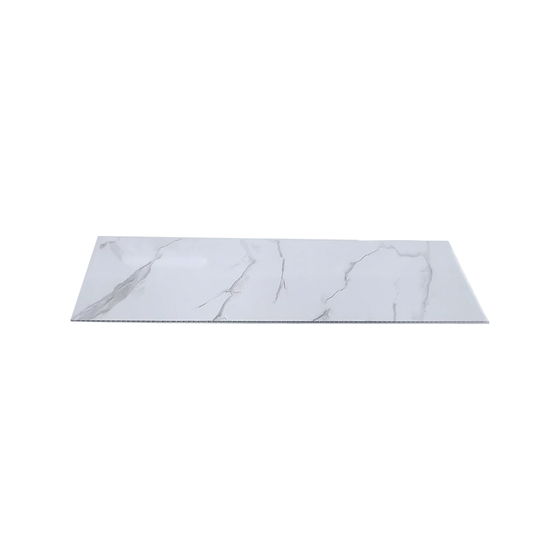 Panneaux muraux en PVC effet marbre blanc 1000*10 mm