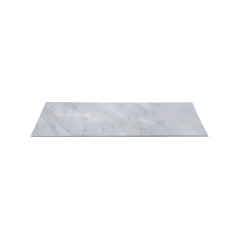 Feuille murale en PVC blanc 1000*10 mm, panneaux muraux en marbre PVC