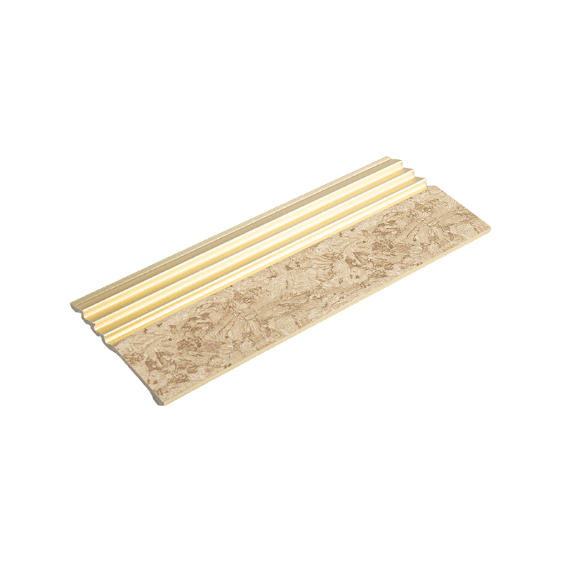 Panneau PS en bois marron rainuré de 12 cm