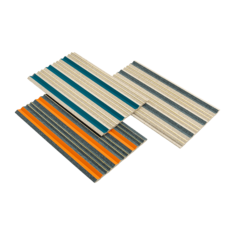 Panneau PS en bois marron rainuré de 12 cm