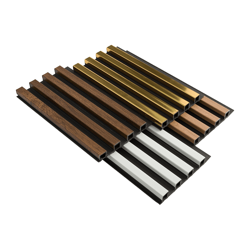 Panneau mural WPC en bois de 160*22 mm avec grille à grains
