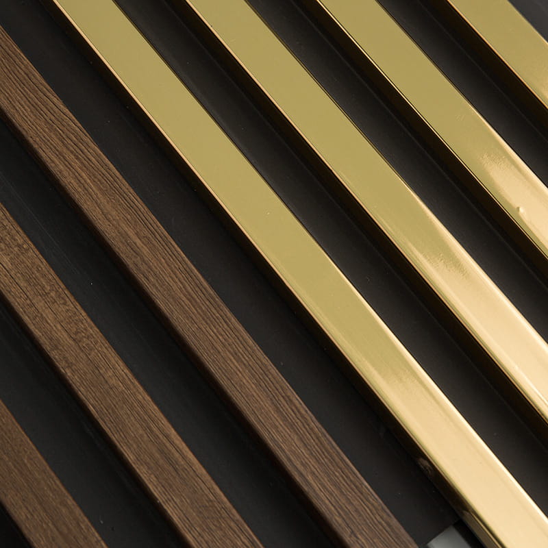 Panneau mural WPC en bois de 160*22 mm avec grille à grains