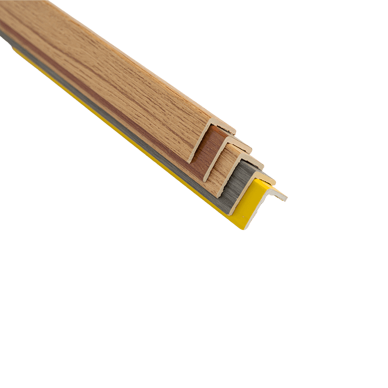 Moulures à angle droit en composite pierre-plastique (SPC) de 25*25 mm