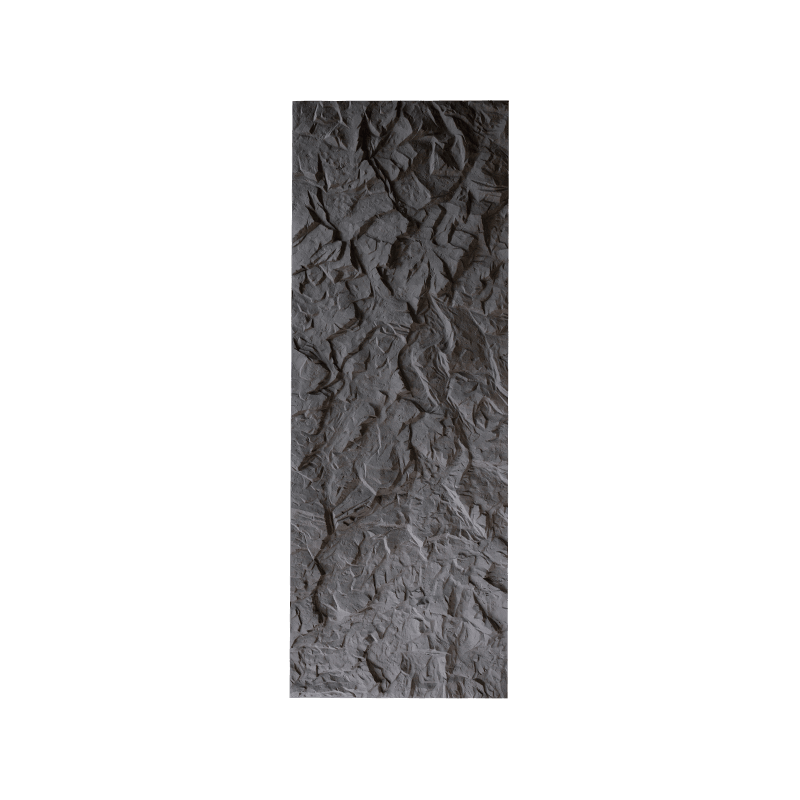 Panneau de pierre PU à motif de pierre noire spatiale
