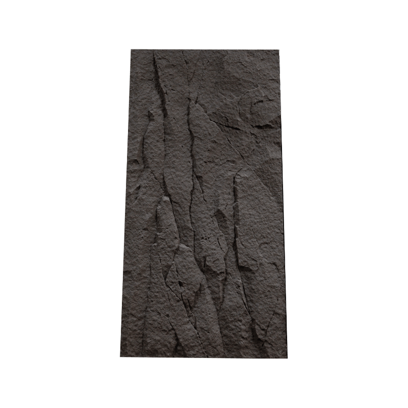 Panneau de pierre PU à motif de pierre noire spatiale