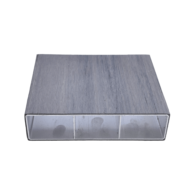 Tube carré extérieur en aluminium et plastique à trois ports de 120*30 mm