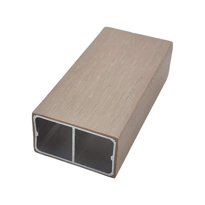 Tube carré extérieur en aluminium et plastique à double port de 30*50 mm