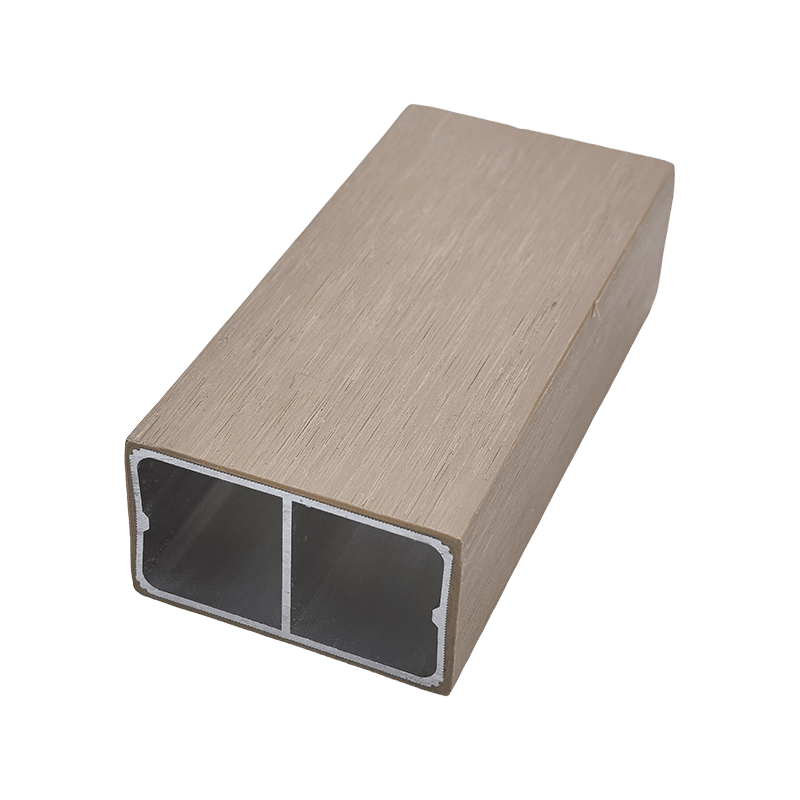 Tube carré extérieur en aluminium et plastique à double port de 30*50 mm