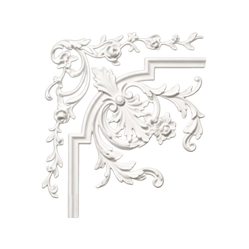 Décorations d'angle en PU 38,3*38,3*3,6 cm