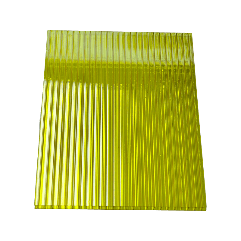 Feuille creuse en polycarbonate de 5,8*2,1 m - Jaune/Transparent/Bleu/Gris