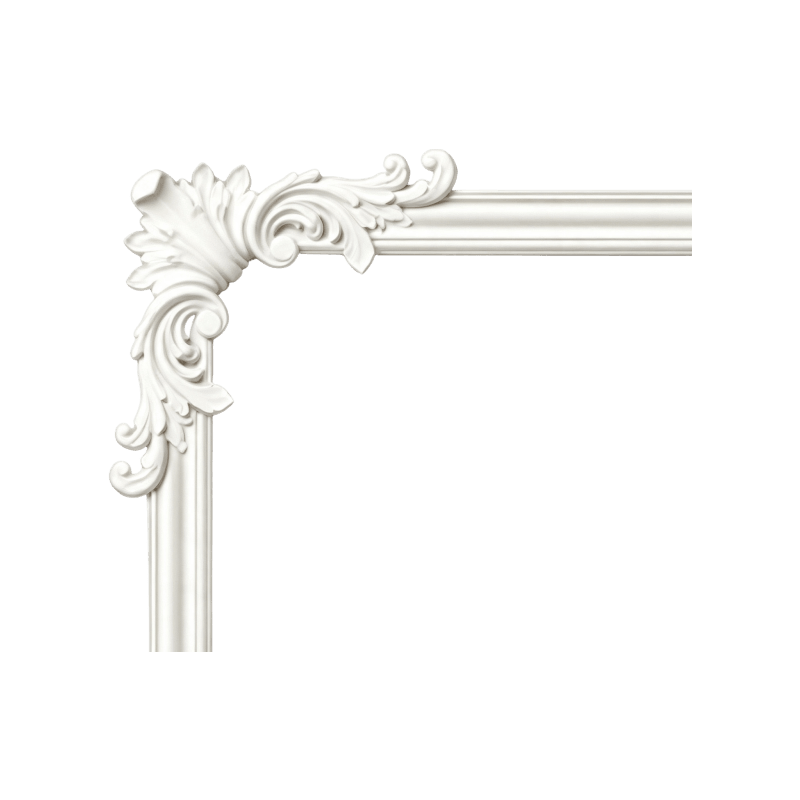 Décorations d'angle en PU 15*15 cm