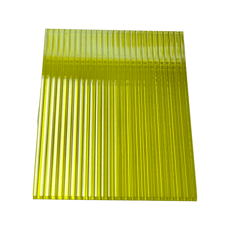 Feuille creuse en polycarbonate de 5,8*2,1 m - Jaune/Transparent/Bleu/Gris