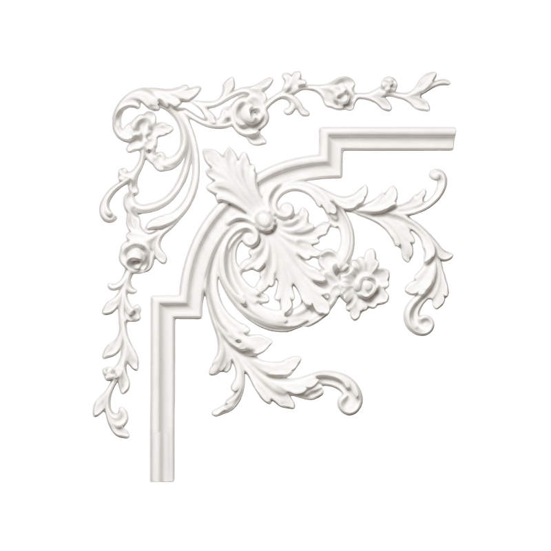 Décorations d'angle en PU 38,3*38,3*3,6 cm