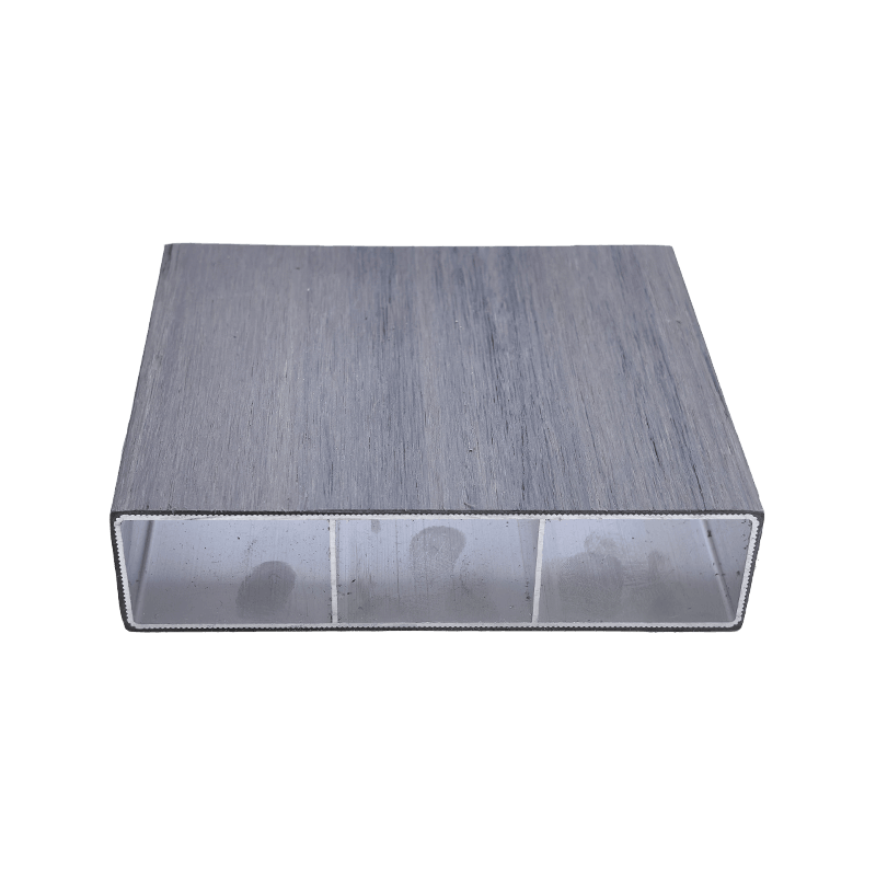 Tube carré extérieur en aluminium et plastique à trois ports de 120*30 mm