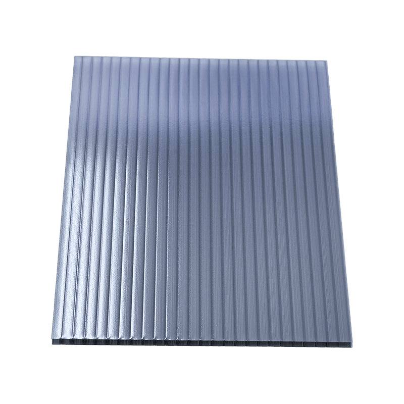 Feuille creuse en polycarbonate de 5,8*2,1 m - Jaune/Transparent/Bleu/Gris